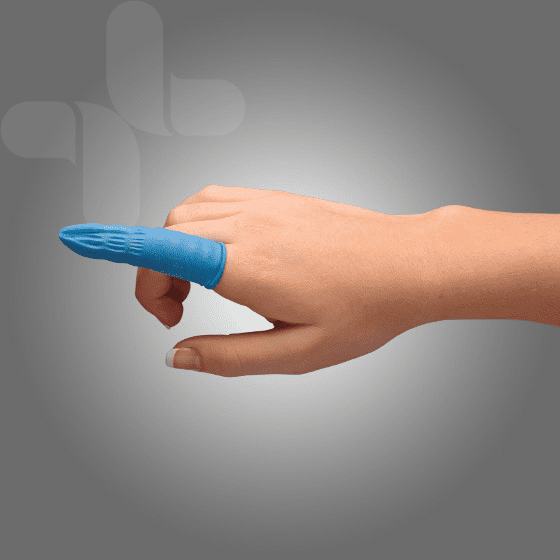 AEROSHIELD Medium Nitrile Finger Cots Box/100