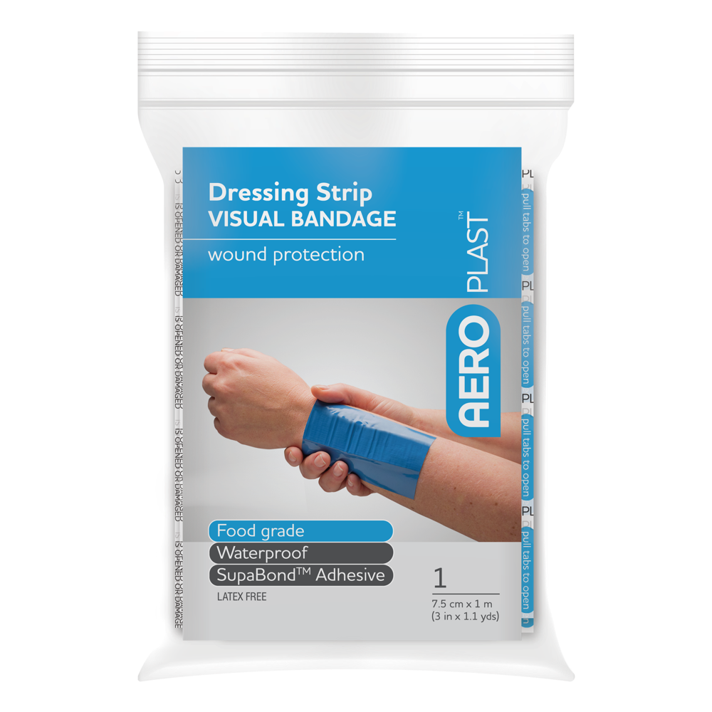AEROPLAST Premium Visual Dressing Strip 7.5cm x 1M - (Pack of 12)