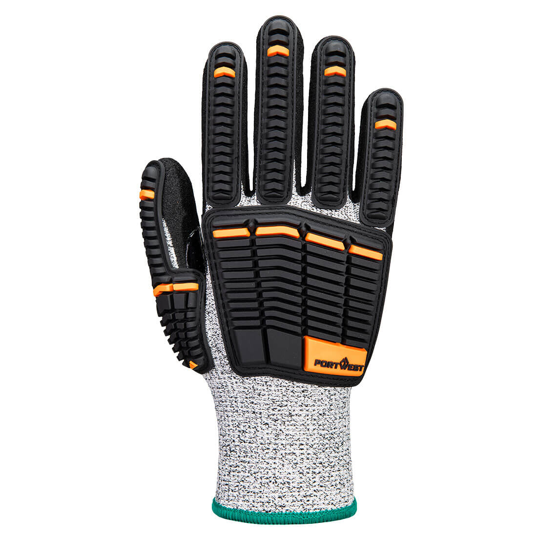 PORTWEST Impact C13 Nitrile Foam Glove Grey/Black - A718