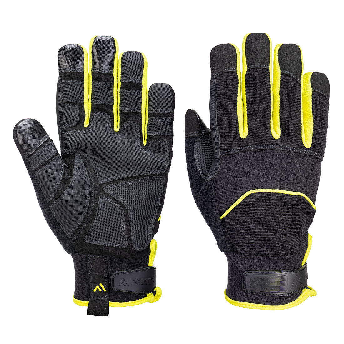 PORTWEST Needle Resistant Glove Black/Yellow - A792