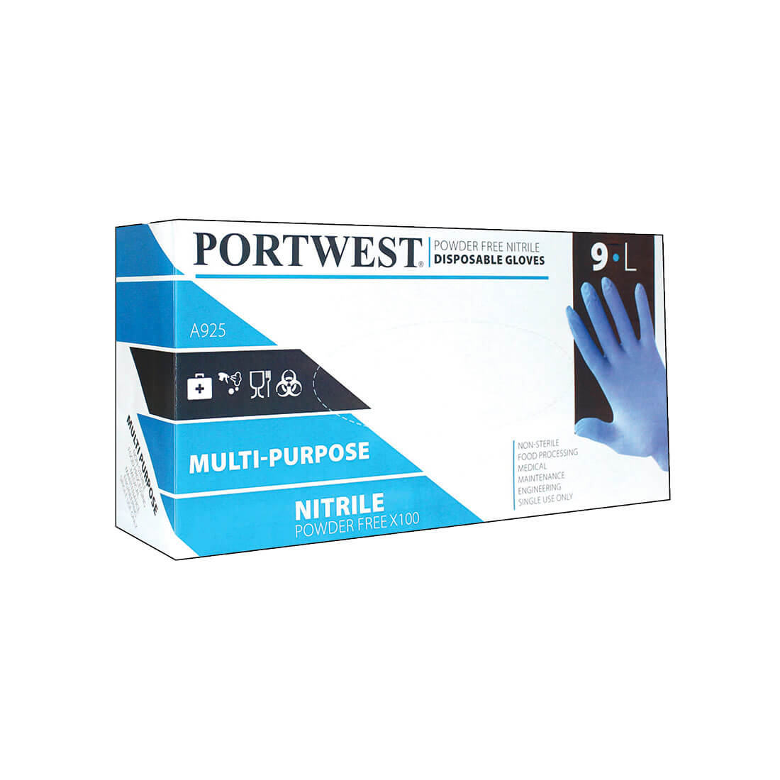 PORTWEST Powder Free Nitrile Disposable Glove - A925