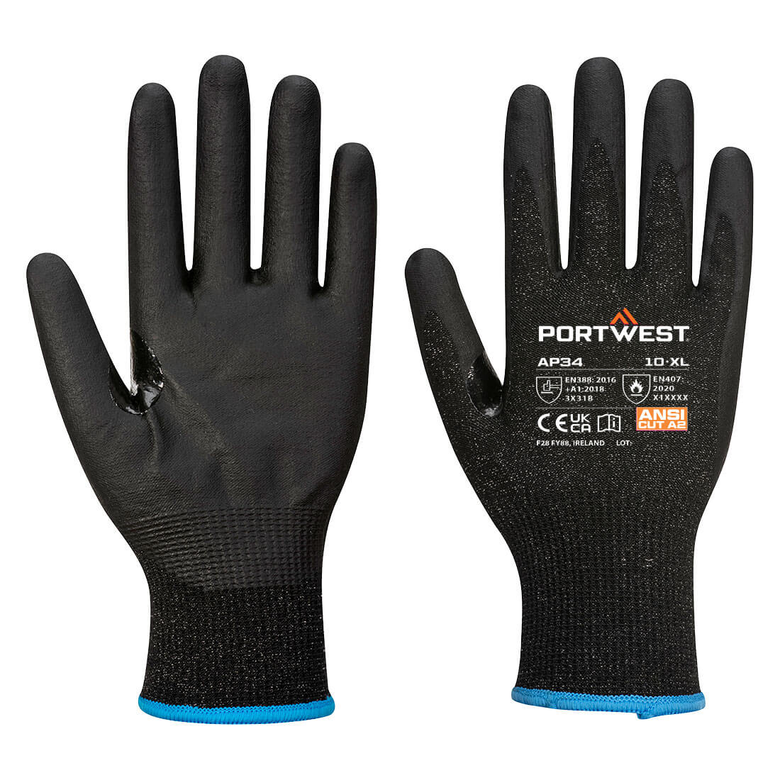 PORTWEST LR15 Nitrile Foam Touchscreen Glove (Pk12) - AP34