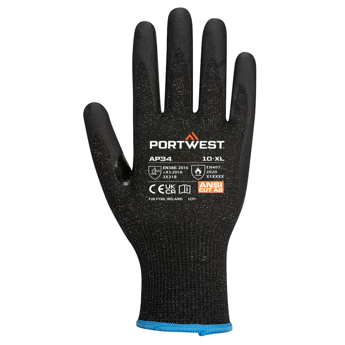 PORTWEST LR15 Nitrile Foam Touchscreen Glove (Pk12) - AP34