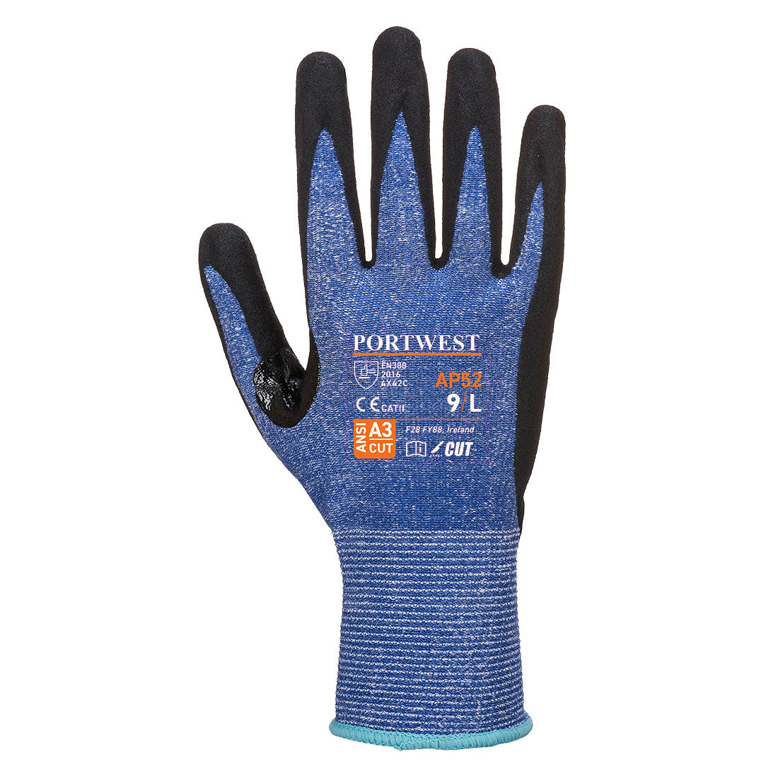 PORTWEST Dexti Cut Ultra Glove Blue/Black - AP52
