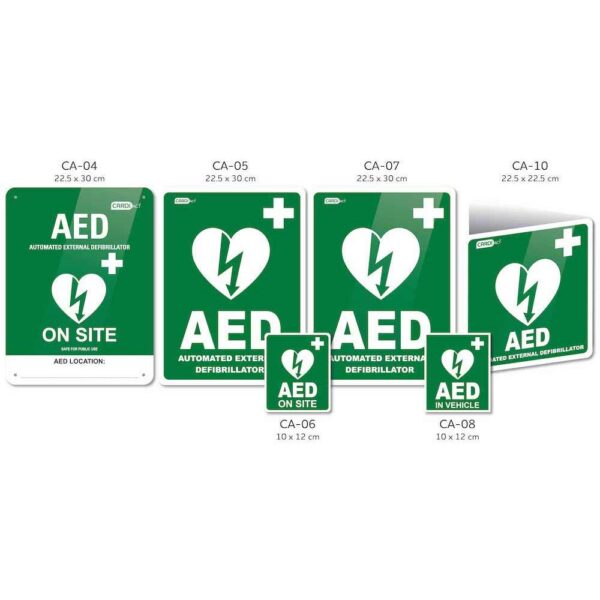 CARDIACT Poly AED Sign 22.5 x 30cm