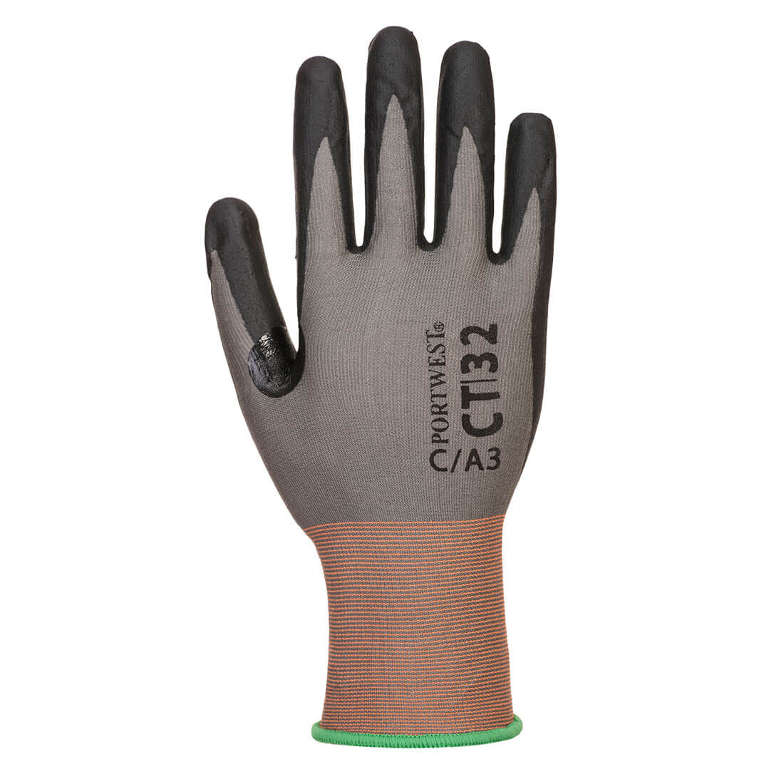 PORTWEST CT Cut C18 Nitrile Glove Grey/Black - CT32