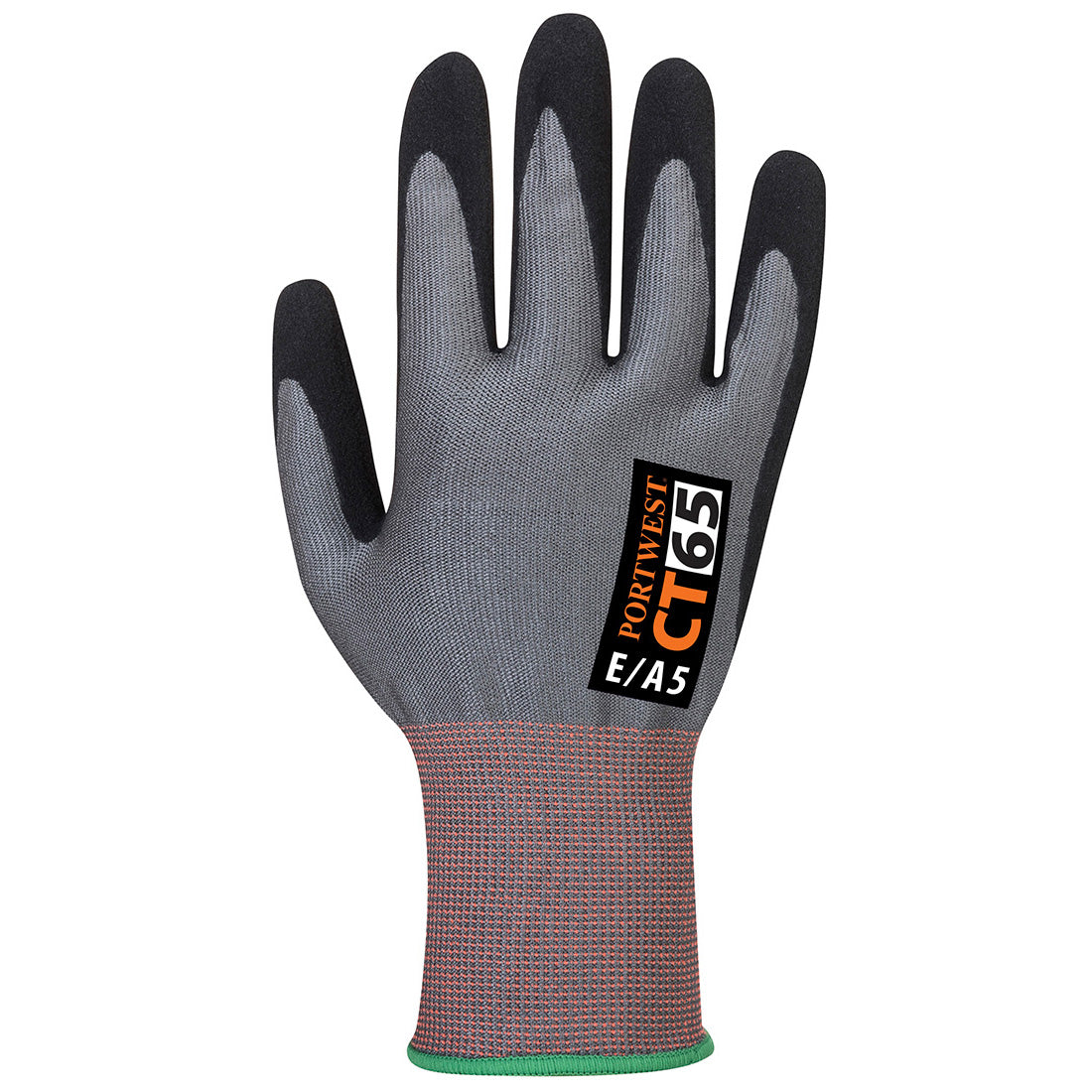 PORTWEST CT Cut E15 Nitrile Glove Grey/Black - CT65