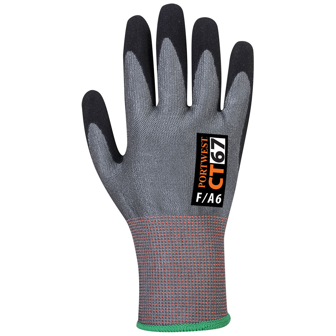 PORTWEST CT Cut F13 Nitrile Glove Grey/Black - CT67