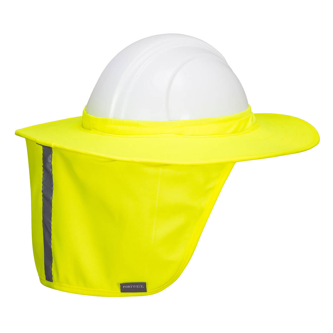 PORTWEST Hi-Vis Hard Hat Brim with Neck Shade - HA21