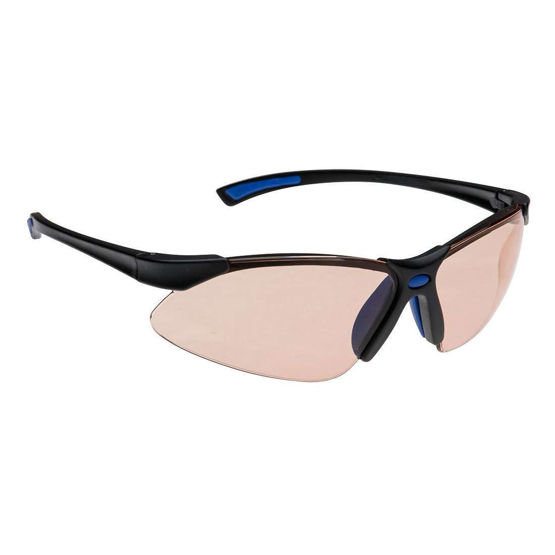 PORTWEST Blue Light Blocker Safety Glasses Brown - PS17