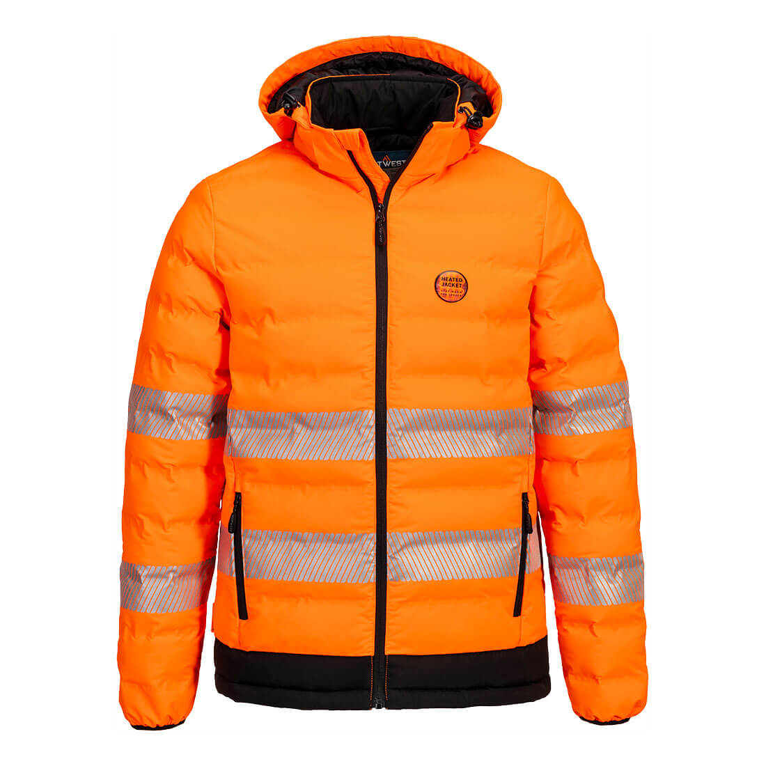 PORTWEST Hi-Vis Ultrasonic Heated Tunnel Jacket - S548