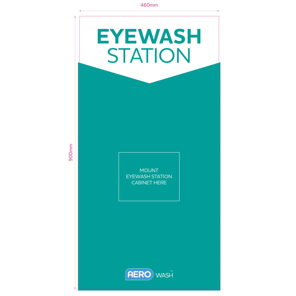 AERO WASH Eyewash Station (Poly Sign)