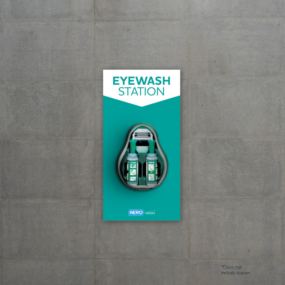 AERO WASH Eyewash Station (Poly Sign)