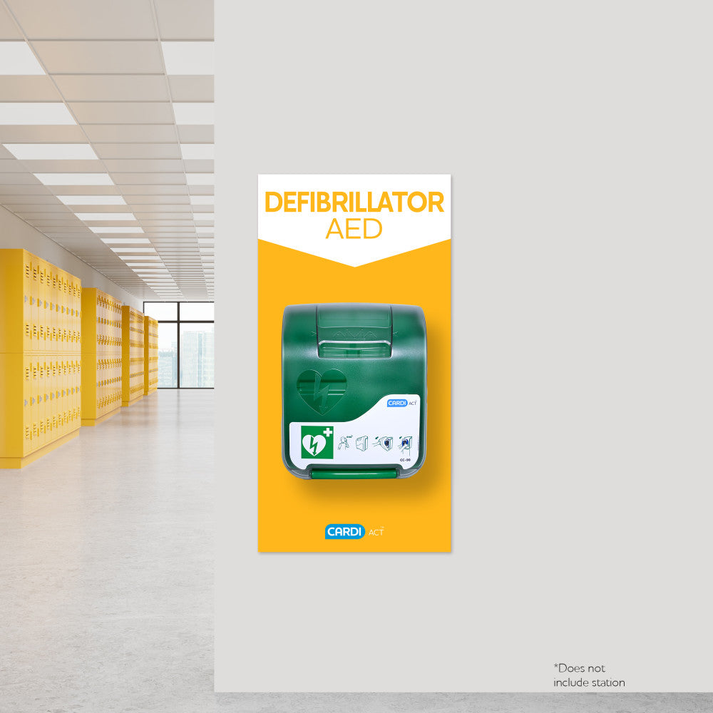 CARDI ACT Defibrillator (Poly Sign)
