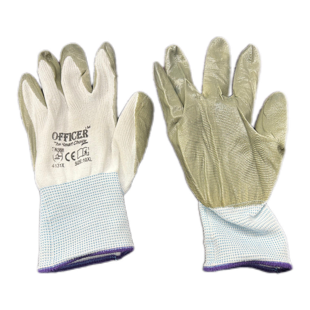 12x Pairs Cotton Work Safety Gloves - Thick Heavy Seamless Heavy Duty