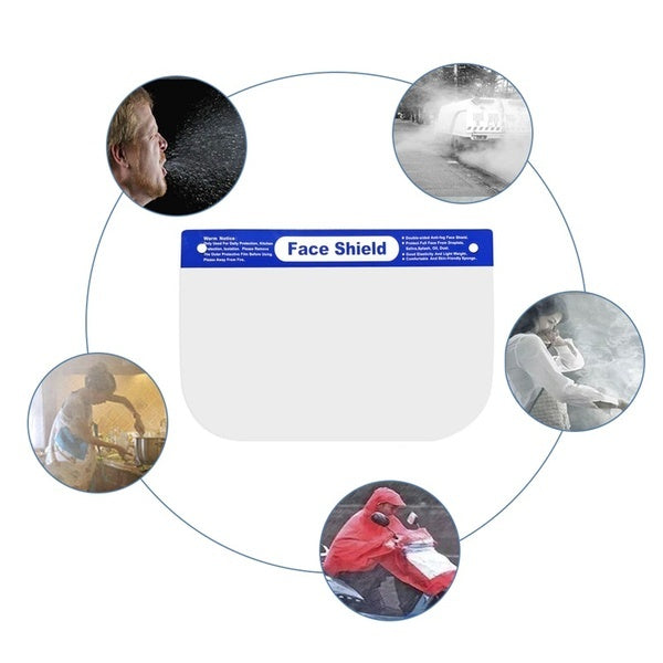 12x Safety Full Face Shield Clear Visor - 32 x 22cm