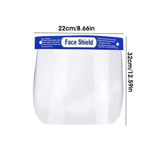 12x Safety Full Face Shield Clear Visor - 32 x 22cm