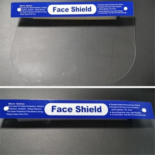 3x Safety Full Face Shield Clear Visor - 32 x 22cm