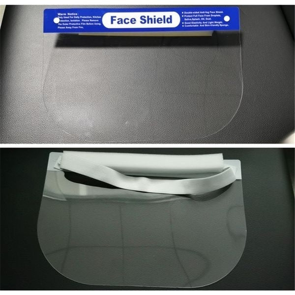 3x Safety Full Face Shield Clear Visor - 32 x 22cm