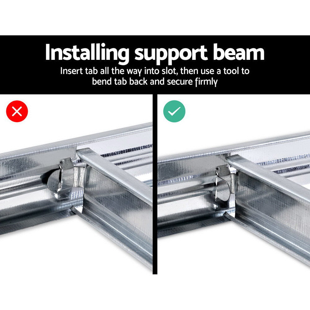 Giantz 1.8M Metal Shelving Unit - Silver