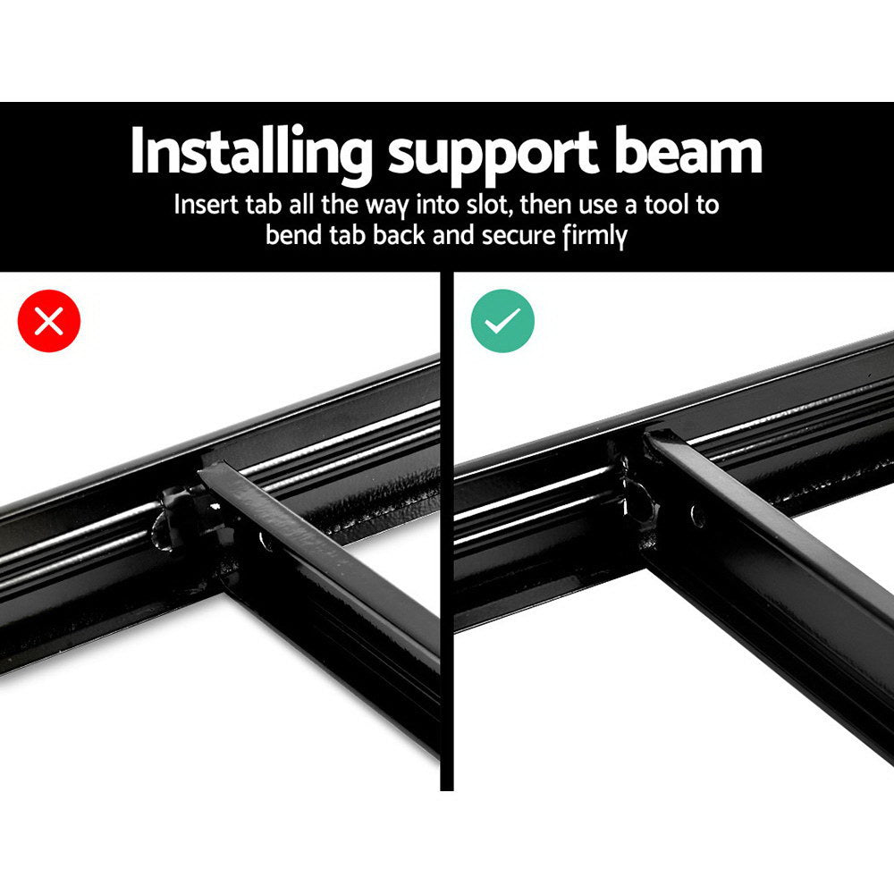 Giantz 1.8M Metal Shelving Unit - Black