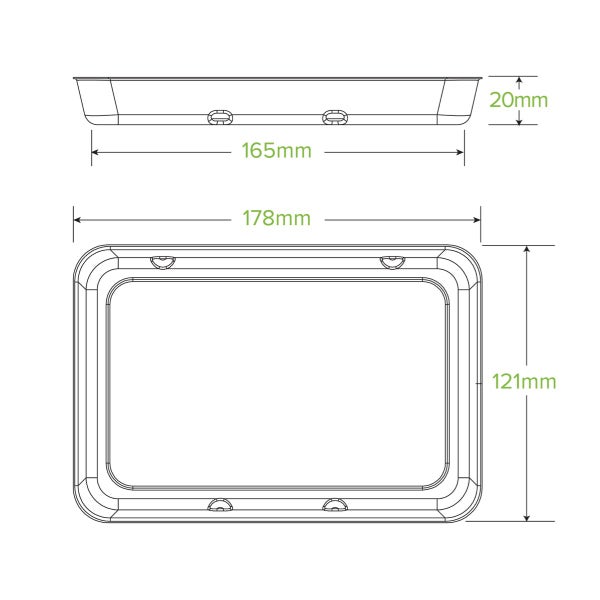 BioPak 480g Plant Fibre Produce Tray - (Pack of 600)