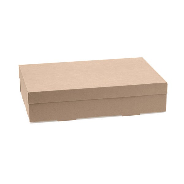 BioPak Medium BioBoard Catering Tray Base - (Pack of 100)