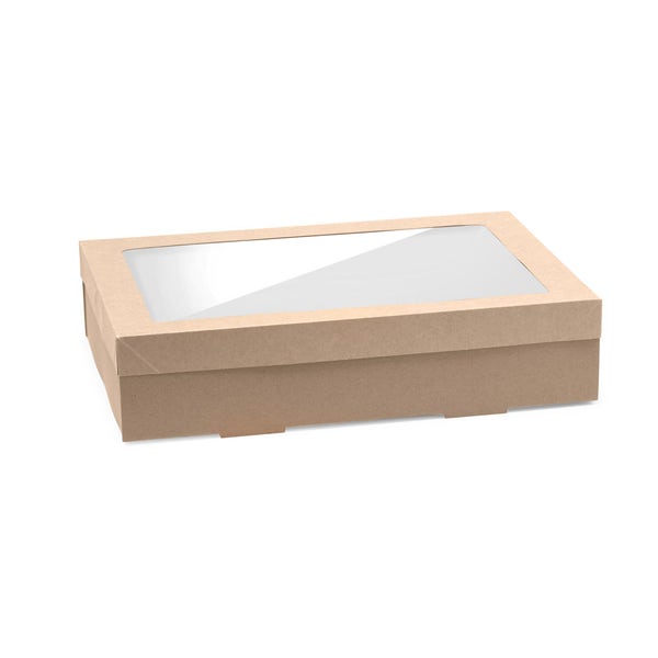 BioPak Medium BioBoard Catering Tray Base - (Pack of 100)