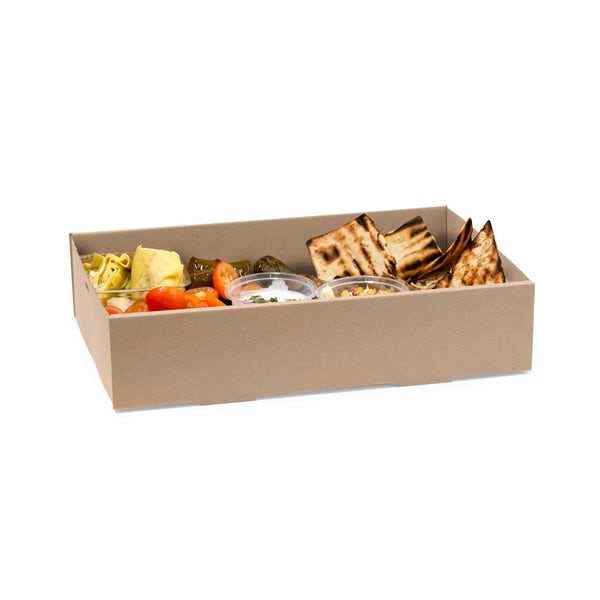 BioPak Medium BioBoard Catering Tray Base - (Pack of 100)