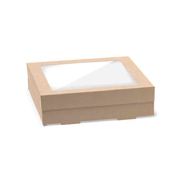 BioPak Small BioBoard Catering Tray Base - (Pack of 100)