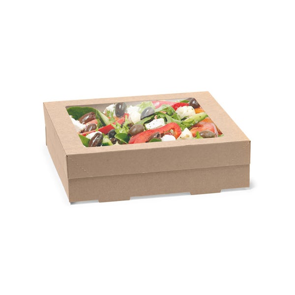 BioPak Small BioBoard Catering Tray Base - (Pack of 100)