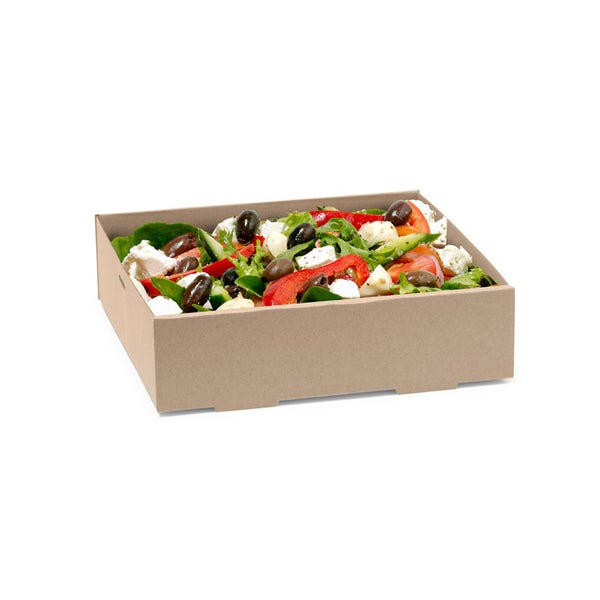 BioPak Small BioBoard Catering Tray Base - (Pack of 100)