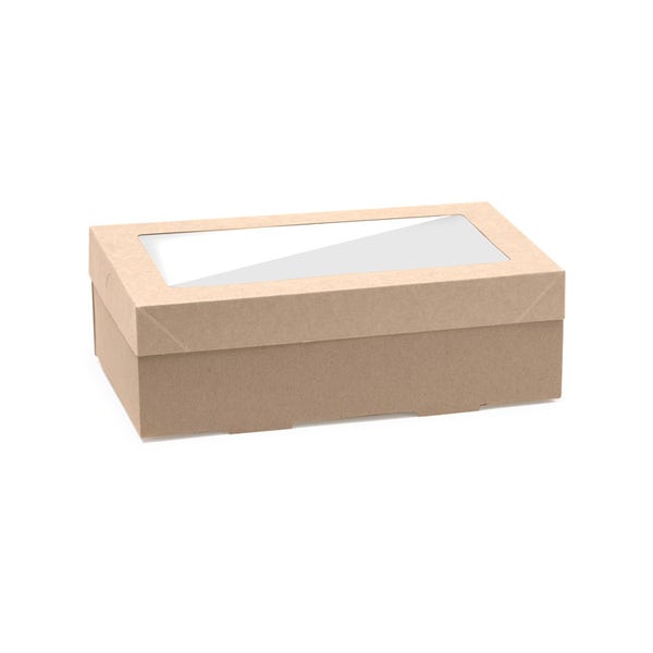 BioPak Extra Small BioBoard Catering Tray Base - (Pack of 100)