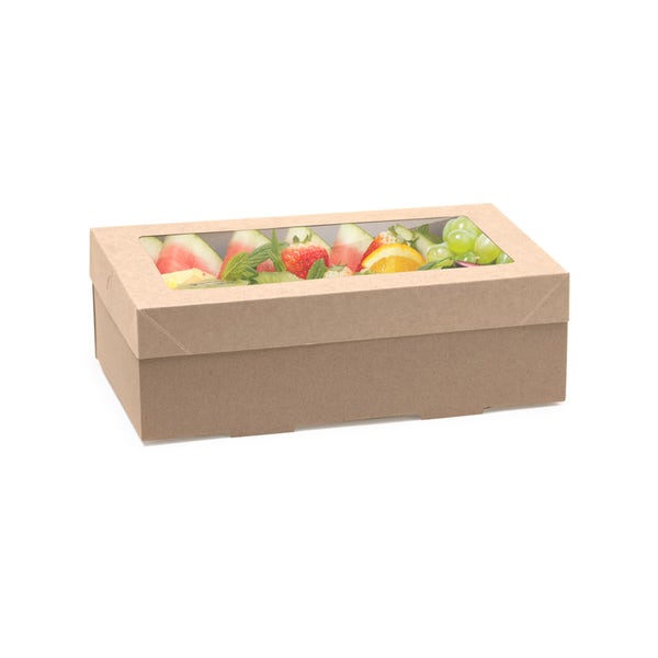 BioPak Extra Small BioBoard Catering Tray Base - (Pack of 100)