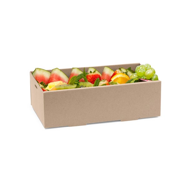 BioPak Extra Small BioBoard Catering Tray Base - (Pack of 100)
