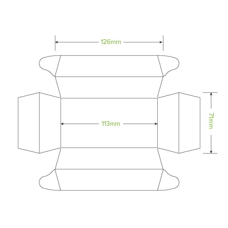BioPak Medium BioBoard Sushi Tray - (Pack of 300)