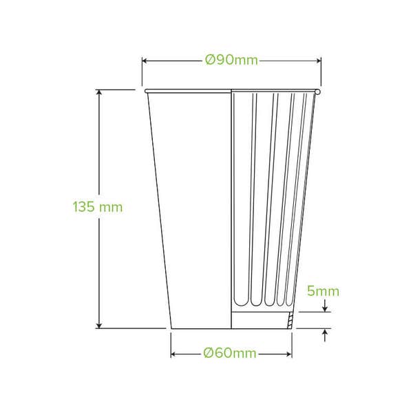 BioPak
460ml / 16oz (90mm) Indigenous Art Series Double Wall BioCup - (Pack of 600)