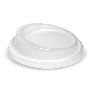 BioPak 90mm Large Clear PLA BioCup Lid - (Pack of 1000)