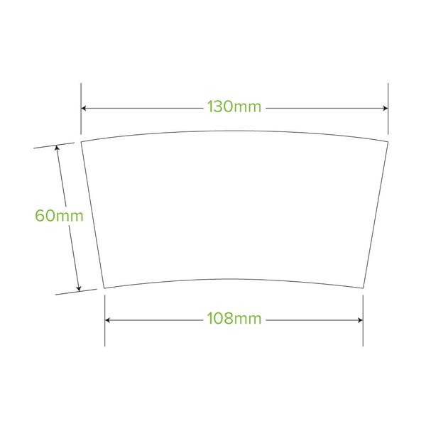 BioPak 12oz Paper Cup Sleeve - (Pack of 1000)