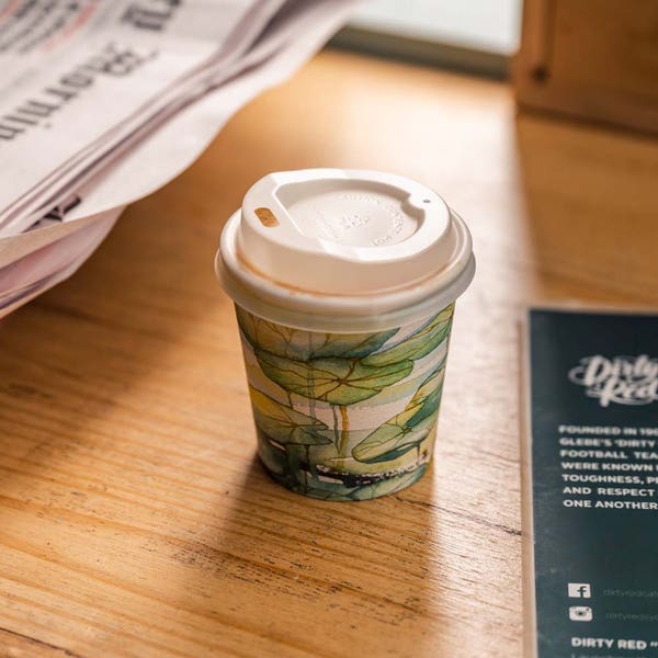 BioPak 62mm / 4oz Opaque PLA BioCup Lid - (Pack of 1000)