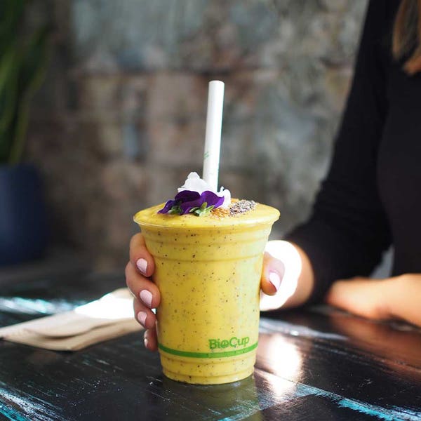 BioPak 10mm Jumbo White BioStraw - (Pack of 2500)