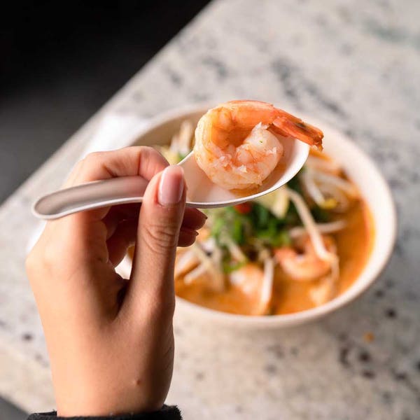 BioPak 14cm Plant Fibre Chinese Soup Spoon - (Pack of 1000)