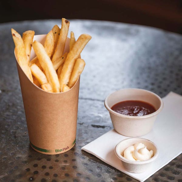 BioPak Medium Paper Chip BioCup - (Pack of 1000)