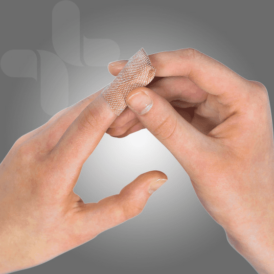 AEROPLAST Premium Fabric Regular Fingertip Dressings 6 x 4.5cm Box/40 - (Pack of 12)