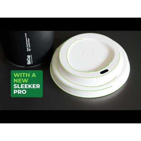 BioPak 80mm Small Natural Plant Fibre BioCup Lid - (Pack of 1000)