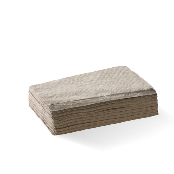 BioPak E-Fold Tall 1-Ply Natural Dispenser BioNapkin - (Pack of 5000)