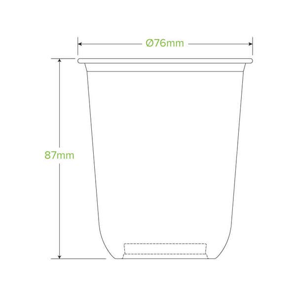 BioPak 250ml Clear Unbranded Tumbler Biocup - (Pack of 1000)