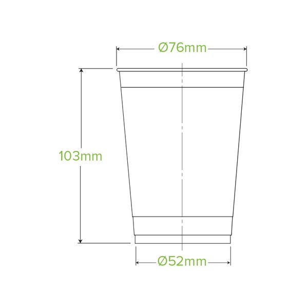 BioPak 280ml Clear BioCup - (Pack of 2000)