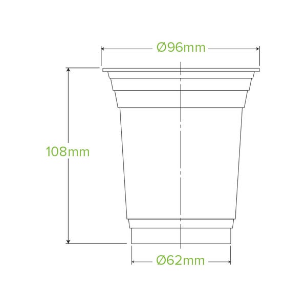 BioPak 420ml Clear BioCup - (Pack of 1000)