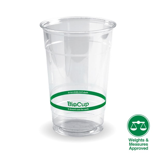 BioPak 600ml Clear BioCup - (Pack of 1000)